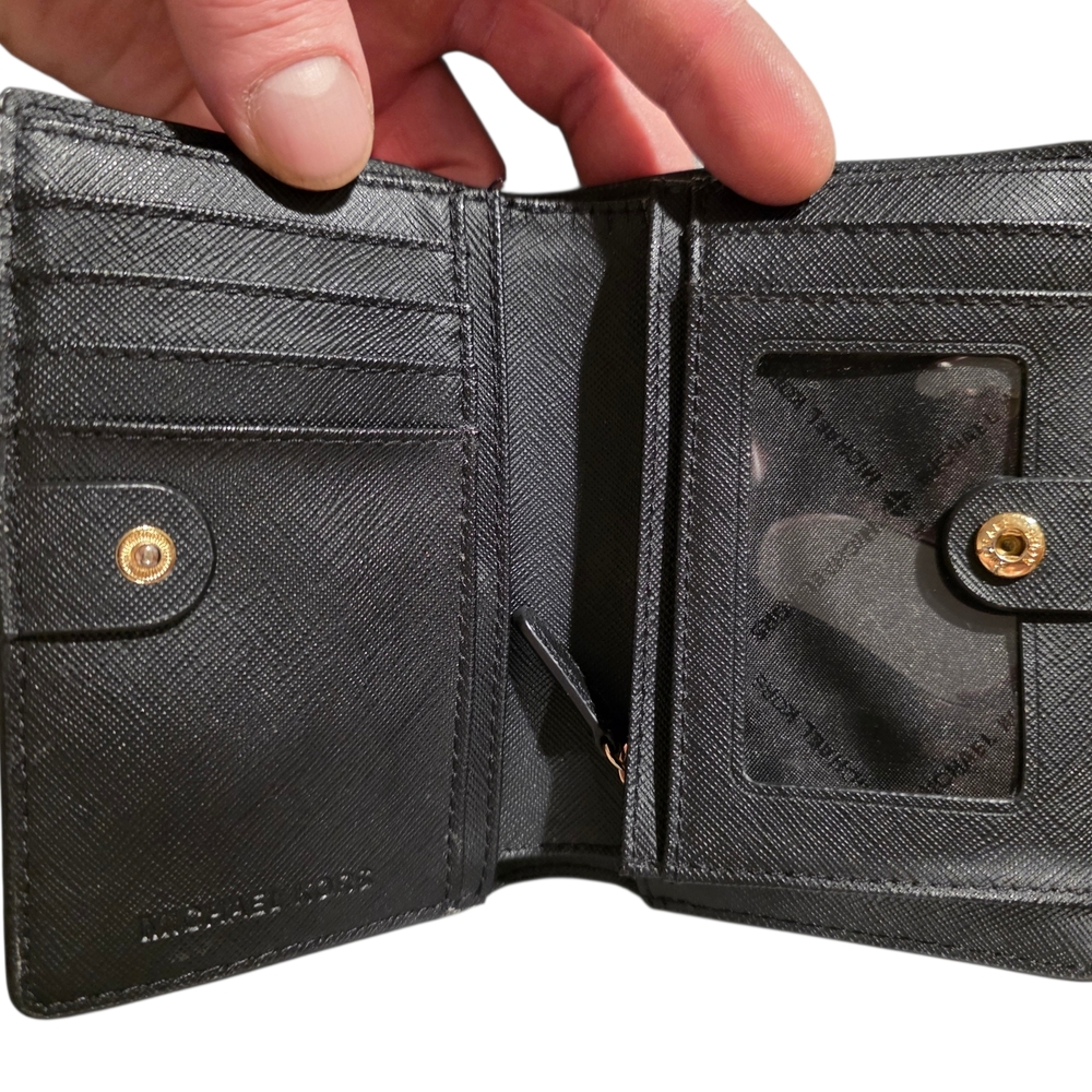 Michael Kors Black Leather Card Holder - Picture 3 of 8